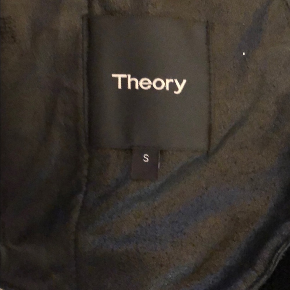Theory Leather Jacket with mink collar